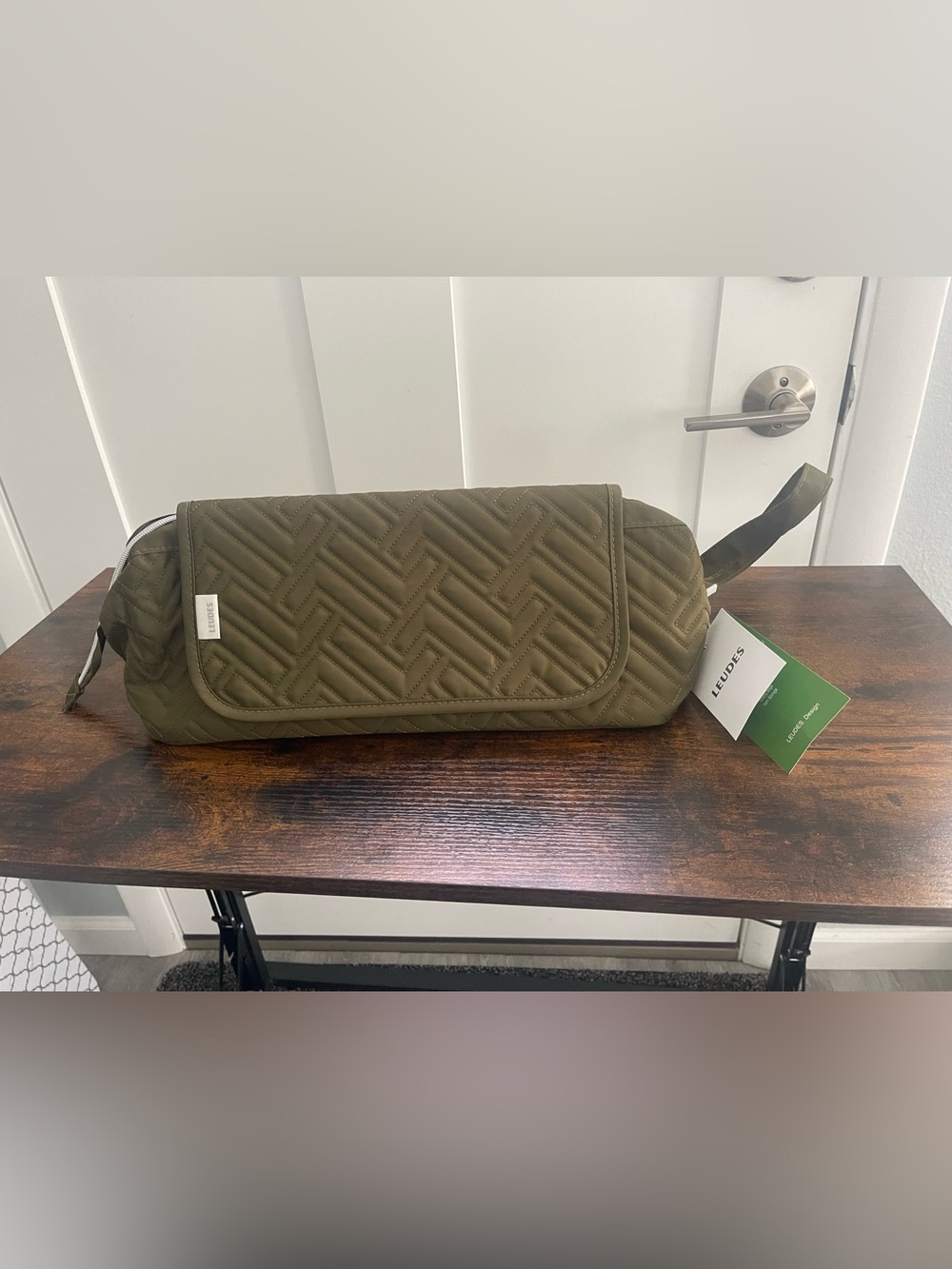 Quilted Olive Travel Waist Bag - Lug